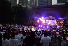 「Juke DISH// Box ～奇跡の全55曲!! オール再生!! in 東西野音～」の様子。