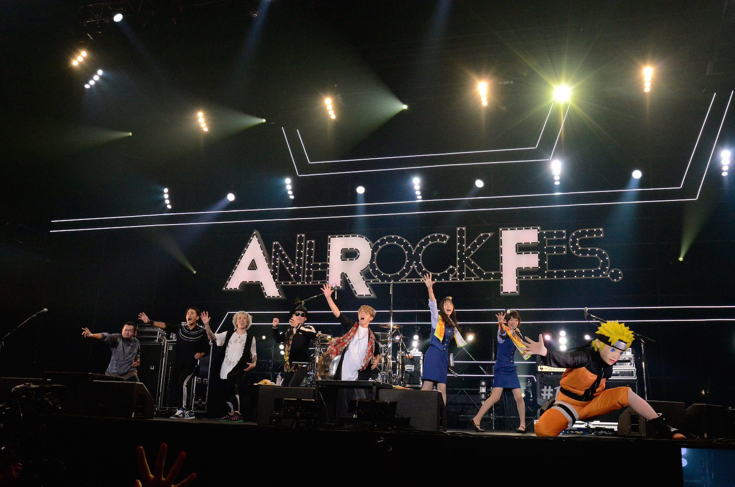 「ANI-ROCK FES. NARUTO THE LIVE 2016」フィナーレの様子。