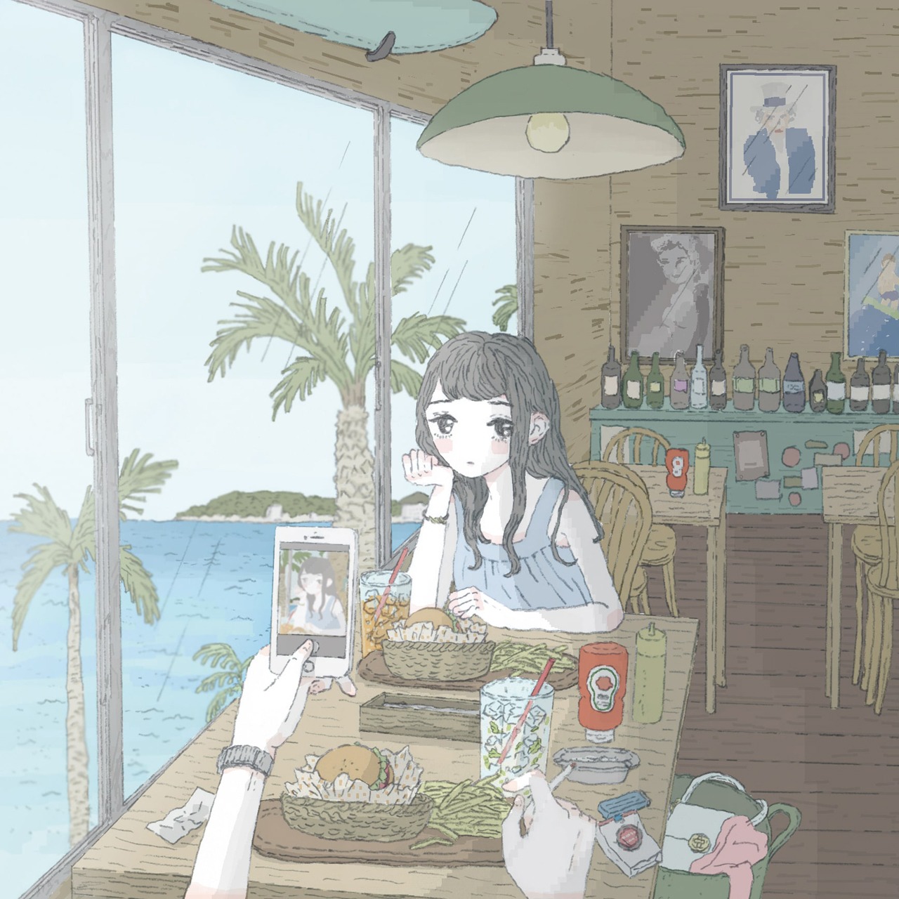 宇宙ネコ子「Online Love -Remixes-」ジャケット