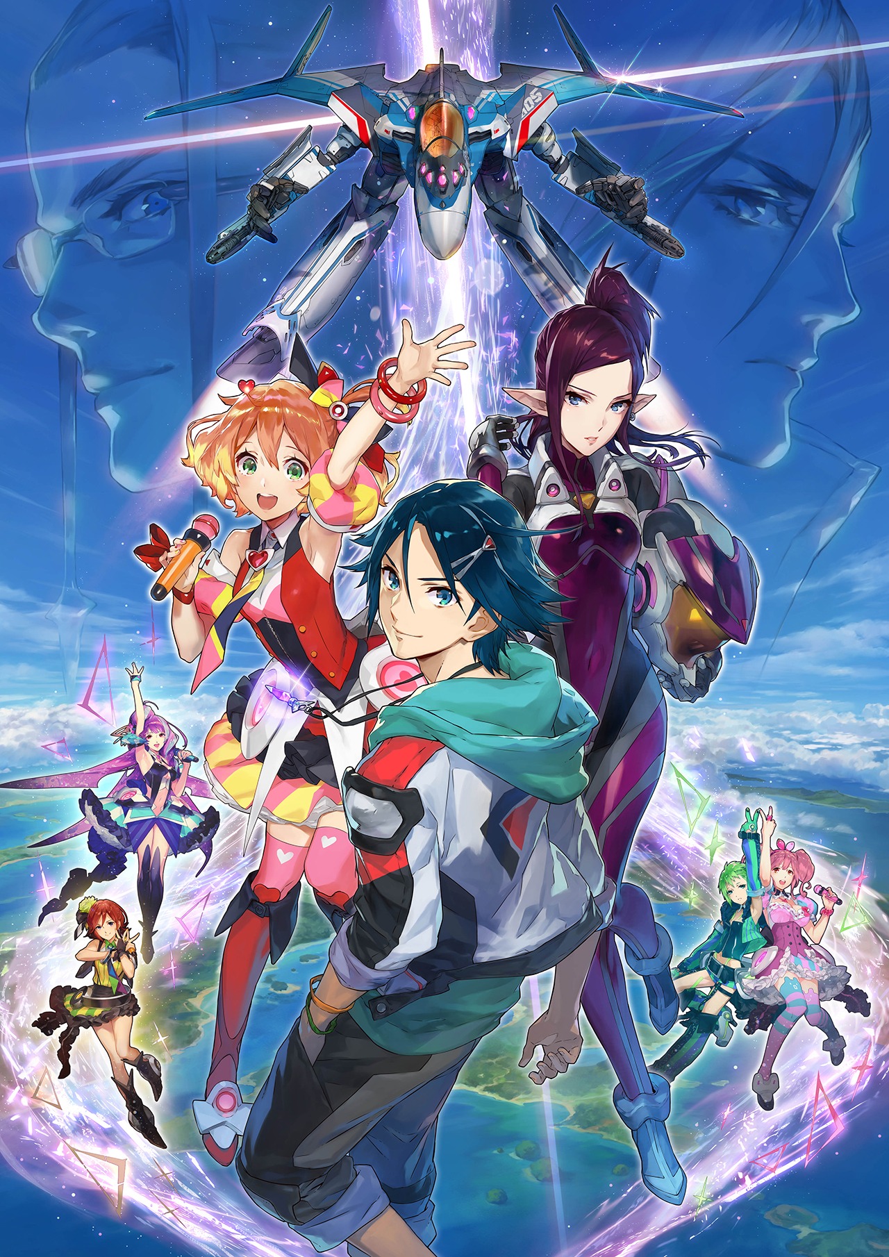テレビアニメ「マクロスΔ」キービジュアル ©2015 ビックウエスト8 / マクロスデルタ製作委員会