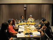 「スキマから聴こえてくるラジオSPECIAL：ドラマーだョ！なるべく全員集合～真夏の夜のDreamin'～」収録現場の様子。