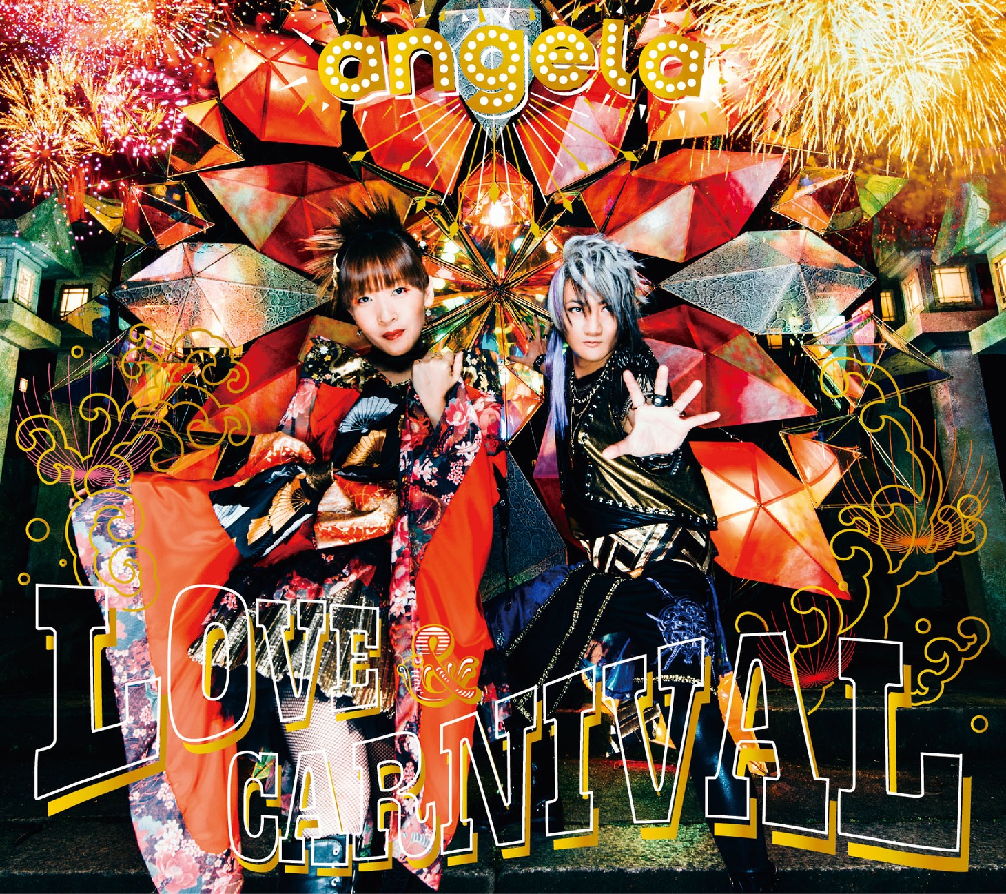 angela「LOVE & CARNIVAL」初回限定盤ジャケット