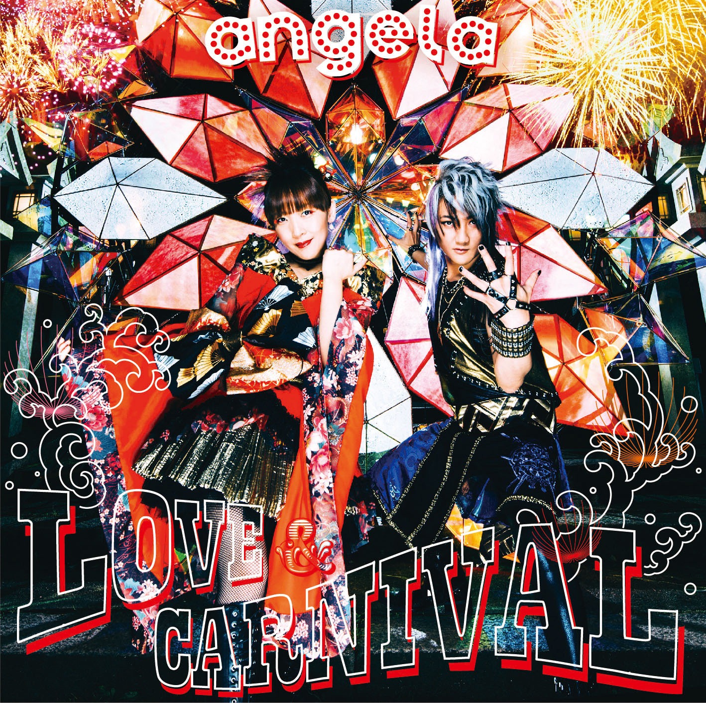 angela「LOVE & CARNIVAL」通常盤ジャケット
