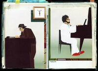 「BLACK BOOK remix」に収載されるイラスト。