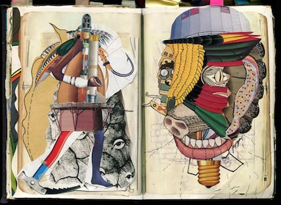 「BLACK BOOK remix」に収載されるイラスト。