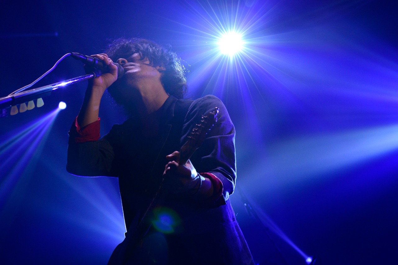 back numberが4月に行った「back number tour 2016 “ミラーボールとシャンデリア”」群馬・ベイシア文化ホール公演の様子。（撮影：半田安政[Showcase]）