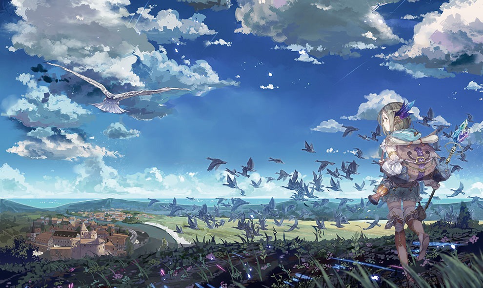ゲーム「フィリスのアトリエ ～不思議な旅の錬金術士～」キービジュアル
