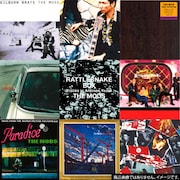 「RATTLESNAKE BOX THE MODS Tracks in Antinos Years」に封入される9枚のジャケット。