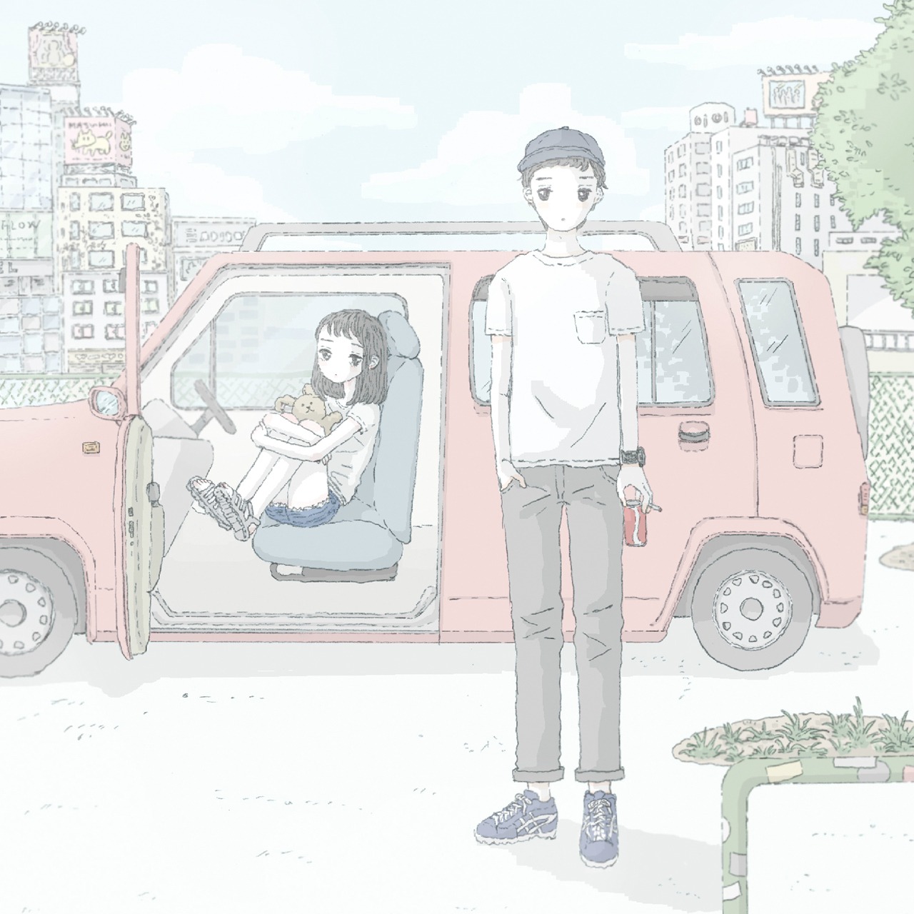 宇宙ネコ子「Summer Sunny Blue EP」配信ジャケット