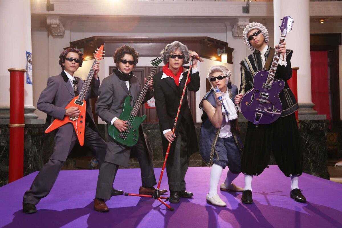 本物が降りてきました 氣志團 劇場版 仮面ライダーゴースト で音楽の偉人に 音楽ナタリー