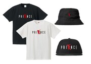 左から時計回りに、PRINCE Tee、PRINCE HAT、PRINCE CAP。
