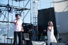 櫻井和寿とMISIA。（c）Reborn-Art Festival