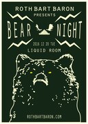 「BEAR NIGHT」ポスターデザイン