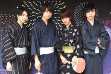 浴衣姿で特典会に登場したM!LK。