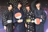 浴衣姿で特典会に登場したM!LK。