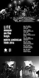 「LITE×mouse on the keys "NORTH AMERICAN TOUR 2016"」フライヤー