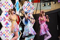 CMのフレーズに合わせて決めポーズを取るシノバニ。