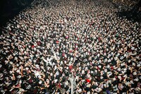 BABYMETAL「APOCRYPHA - THE WHITE MASS -」東京・Zepp Tokyo公演2日目に集まったファン。（Photo by Taku Fujii）