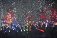 私立恵比寿中学「エビ中 夏のファミリー遠足 略してファミえん in 富士急 2016」の様子。