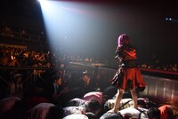 椎名ぴかりんによるライブの様子。