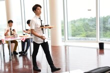 コーイチのスーパープレイ挑戦の様子。