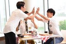 コーイチのスーパープレイ挑戦の様子。