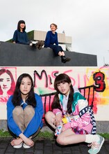 チャットモンチー（上）、「アズミ・ハルコは行方不明」告知用ビジュアル（下）