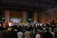 「Negicco 13th Anniversary NEGi FES 2016」フィナーレの様子。