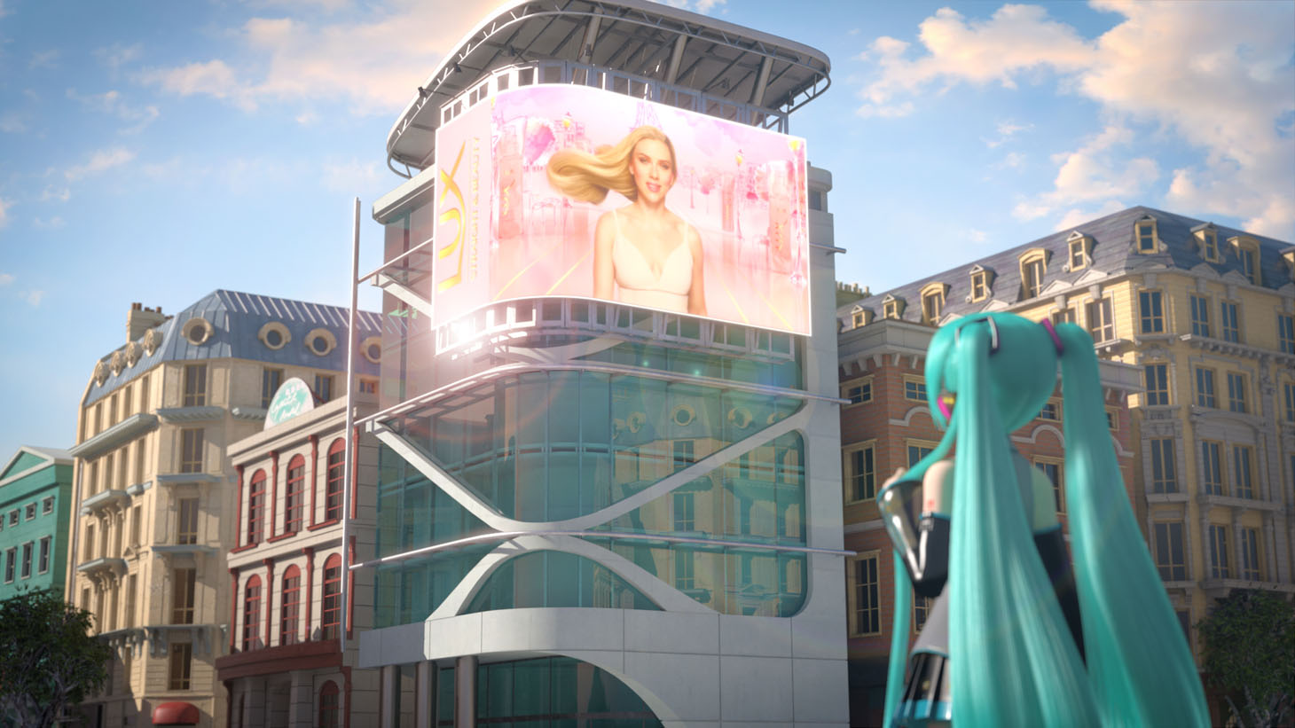 「LUX」CMのワンシーン。(c)SEGA (c)Crypton Future Media, INC. www.piapro.net piapro