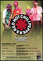 「RED HOT CHILI PEPPERS UK Tour」告知画像
