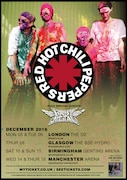 「RED HOT CHILI PEPPERS UK Tour」告知画像
