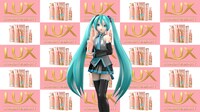 CM出演発表をする初音ミク。(c)SEGA (c)Crypton Future Media, INC. www.piapro.net piapro