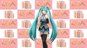 CM出演発表をする初音ミク。(c)SEGA (c)Crypton Future Media, INC. www.piapro.net piapro