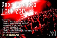 「AKi TOUR 2016『Doom boombox』」告知ビジュアル