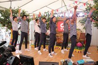 dTVブース「a-nation音楽生特番」でのSOLIDEMO。