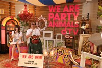 dTVブース「a-nation音楽生特番」の様子。