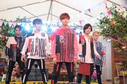 dTVブース「a-nation音楽生特番」での龍雅。