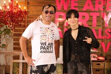 dTVブース「a-nation音楽生特番」でのテミン。