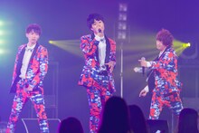 「イケメンサミット2016 SUMMER」でのCUBERSのパフォーマンスの様子。（提供：Bermuda Entertainment Japan）