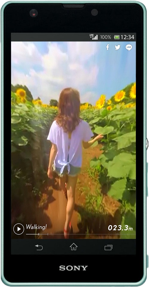FlowBack「Come A Long Way」ミュージックビデオの鑑賞イメージ。
