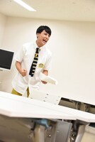 チャレンジが成功した瞬間のユースケ。