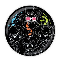 「バックトゥザフューチャー」ヴィレッジヴァンガード購入者特典の植草航デザイン5.5cmメンバーイラスト缶バッチ