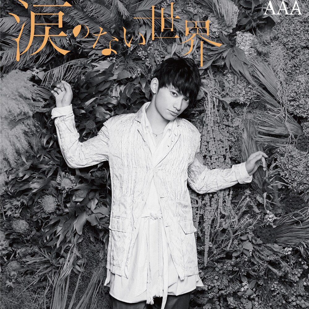 AAA「涙のない世界」mu-mo限定盤 日高ver.ジャケット - モノクロ