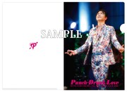 「及川光博 ワンマンショーツアー2016『Punch-Drunk Love』」Amazon.co.jp特典のクリアファイルサンプル画像。