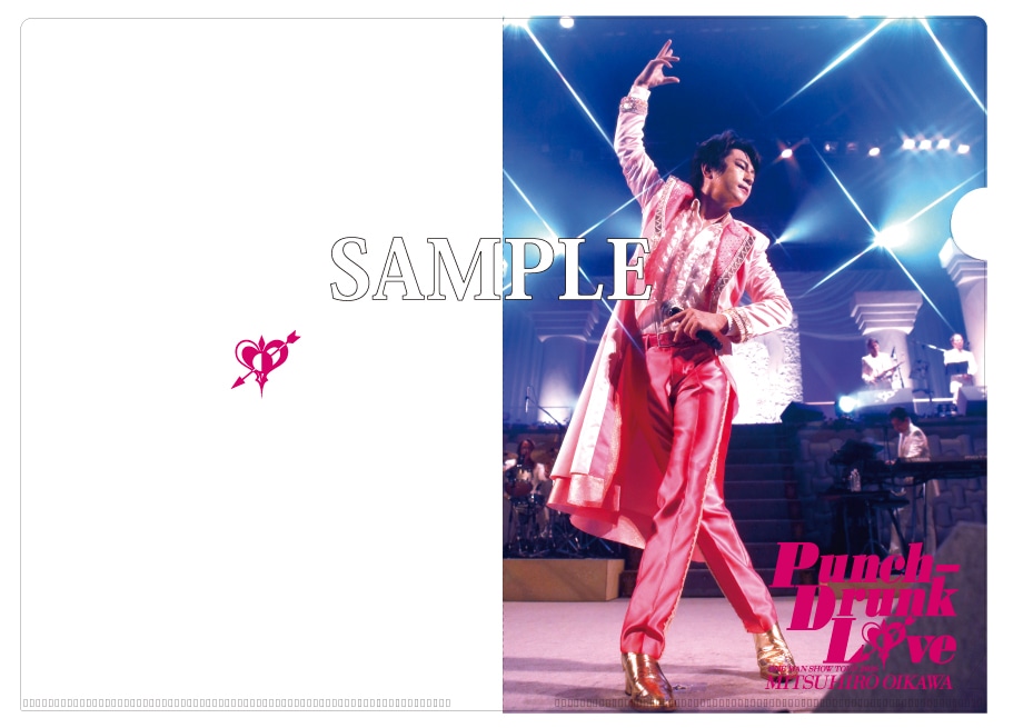 「及川光博 ワンマンショーツアー2016『Punch-Drunk Love』」タワーレコード オンライン特典のクリアファイルサンプル画像。