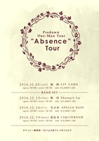Predawn「“Absence" Tour」告知ビジュアル