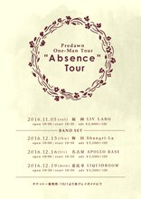 Predawn「“Absence" Tour」告知ビジュアル