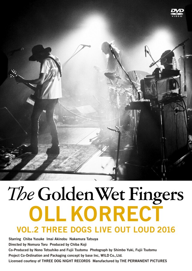 The Golden Wet Fingers「『OLL KORRECT』-VOL.2 THREE DOGS LIVE OUT LOUD 2016-」ジャケット