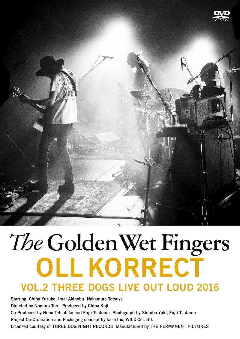 The Golden Wet Fingers「『OLL KORRECT』-VOL.2 THREE DOGS LIVE OUT LOUD 2016-」ジャケット