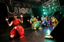 チームしゃちほこ「LIVE HOUSE TOUR 2016 ～紅葉しに行こうYO！行脚だぎゃぁ～」福岡・DRUM LOGOS公演の様子。（撮影：SAMURAI 濱本英介）